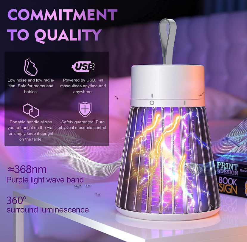 Fambit Mosquito Killer Machine Mosquito Killer USB Powered Bug Zapper Mosquito LAMP for Home Electric LED LAMP Mosquito Killer Indoor/Outdoor Mosquito Trap Machine
