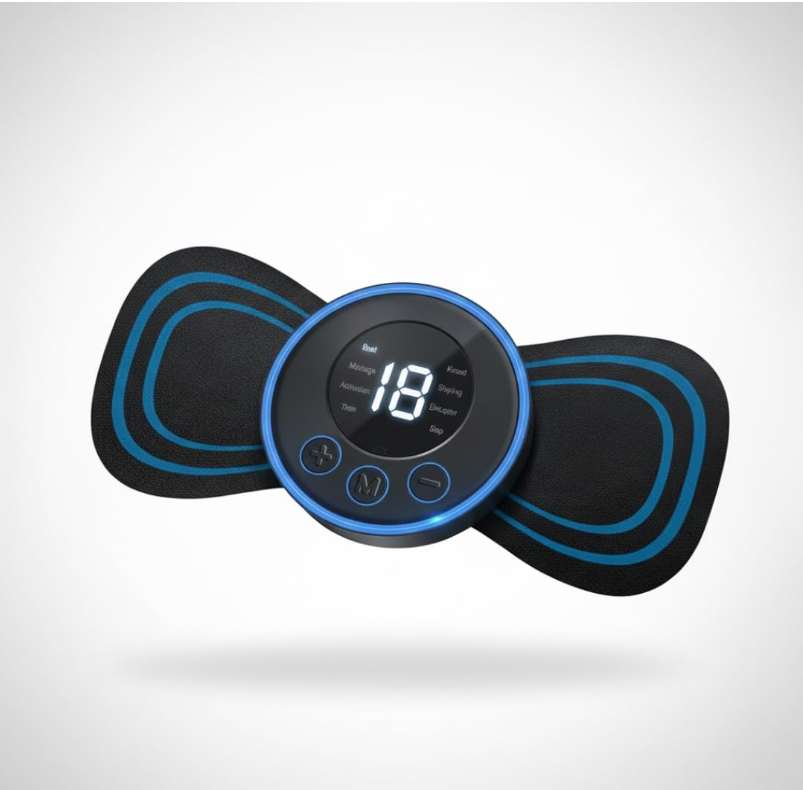 Fambit Wireless Mini Massager Body Massager Machine for Pain Relief, Portable Butterfly Massager for Body Pain Relief, Rechargeable Neck and Shoulder Massage Machine for Blood Circulation