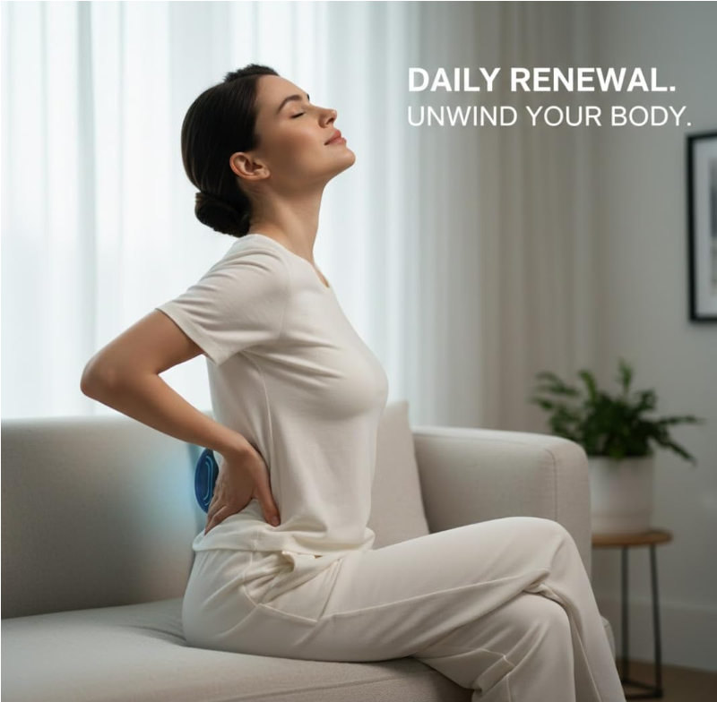 Fambit Wireless Mini Massager Body Massager Machine for Pain Relief, Portable Butterfly Massager for Body Pain Relief, Rechargeable Neck and Shoulder Massage Machine for Blood Circulation