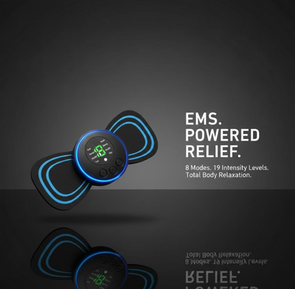 Fambit Wireless Mini Massager Body Massager Machine for Pain Relief, Portable Butterfly Massager for Body Pain Relief, Rechargeable Neck and Shoulder Massage Machine for Blood Circulation