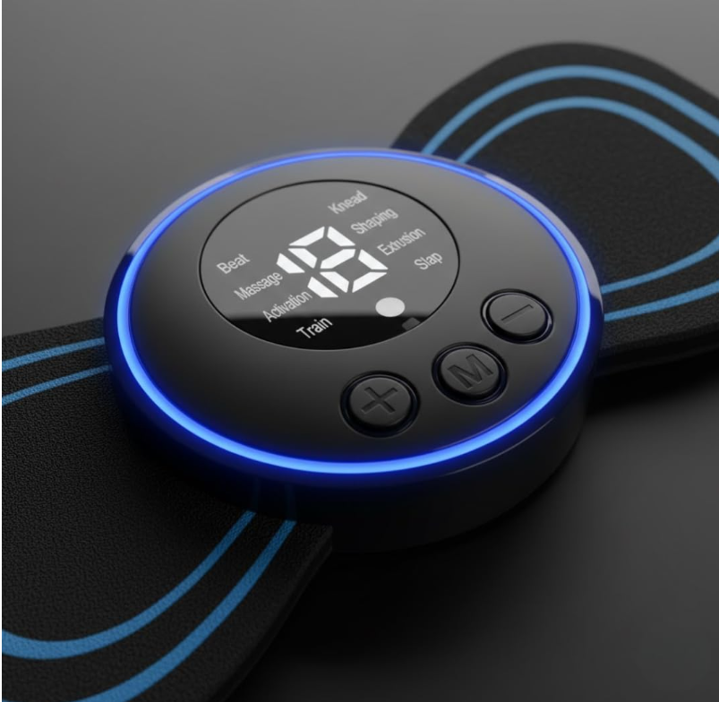 Fambit Wireless Mini Massager Body Massager Machine for Pain Relief, Portable Butterfly Massager for Body Pain Relief, Rechargeable Neck and Shoulder Massage Machine for Blood Circulation